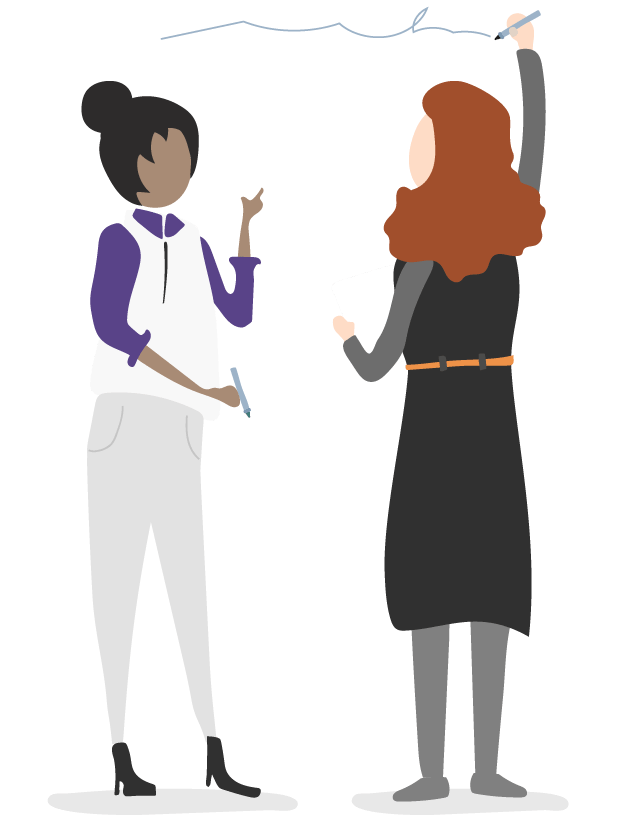 Women at work illustration for Focus Business Partners Accountants & Advisors